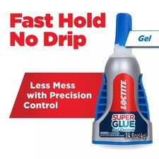  6 pack Loctite Super Glue Gel Control, Pack of 1, Clear 0.14 fl oz Bottle