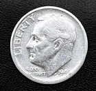1949-S 10c SILVER Roosevelt Dime. Better Grade  FREE Shipping (R064)