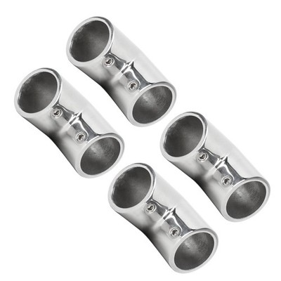 4x 2 Way 90 Degree Boat Hand Rail Fitting 25mm ID 316 Stainless Steel Elbow HOT