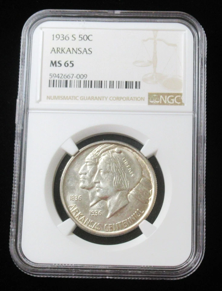 1935-S 50C Arkansas MS65 NGC Mintage 5,506 - Image 3 of 4