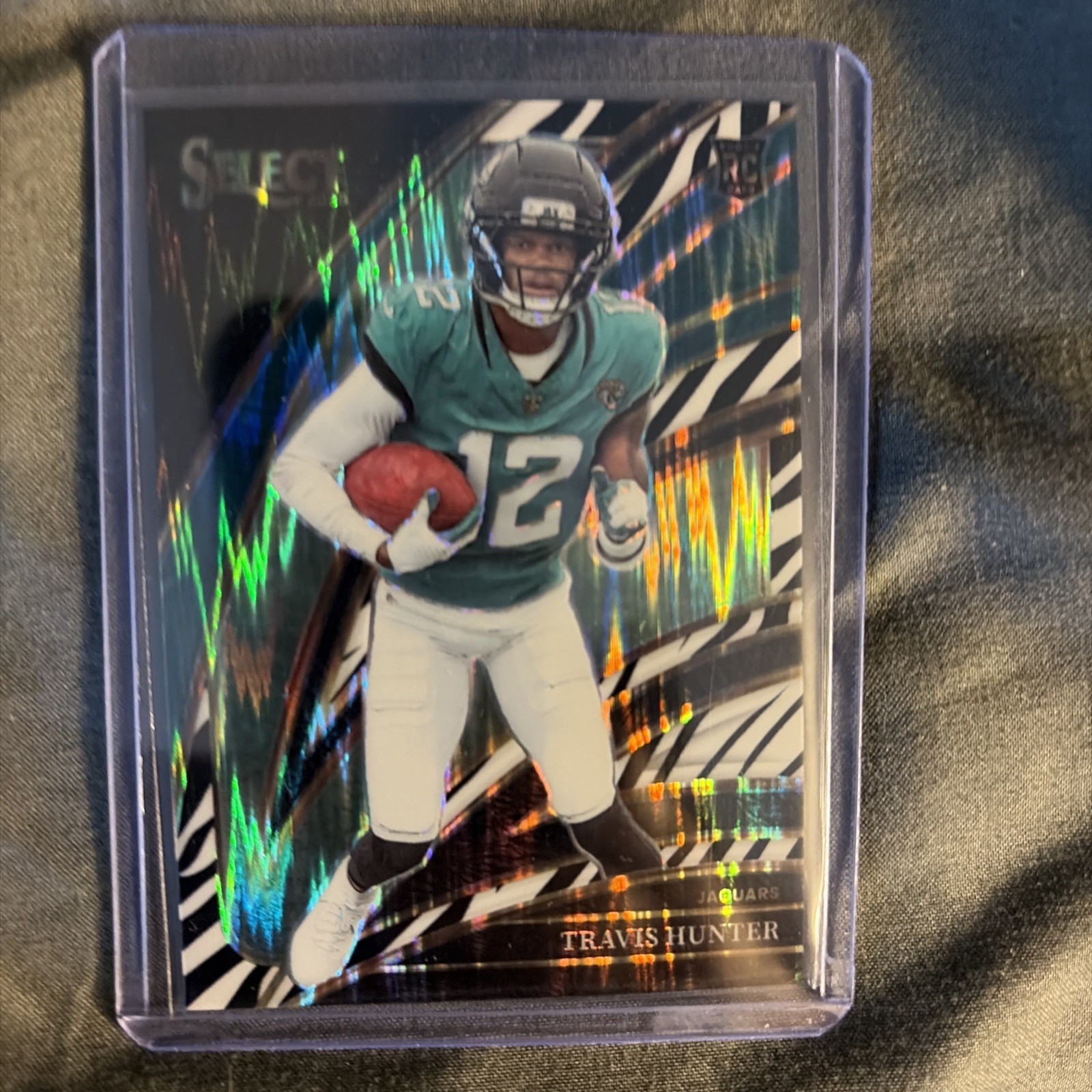 2025 Panini Select - Club Level Travis Hunter #228 Zebra Prizm (RC)