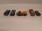 LOT: Hot Wheels Redline 1969 Heavyweights R&Y Wrecker w/ cars missing wheels
