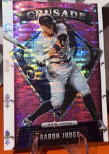 🔥Aaron Judge🚀Pink Prizm🔥Crusade⭐️Holofoil Refractor🔥NY Yankees🚀
