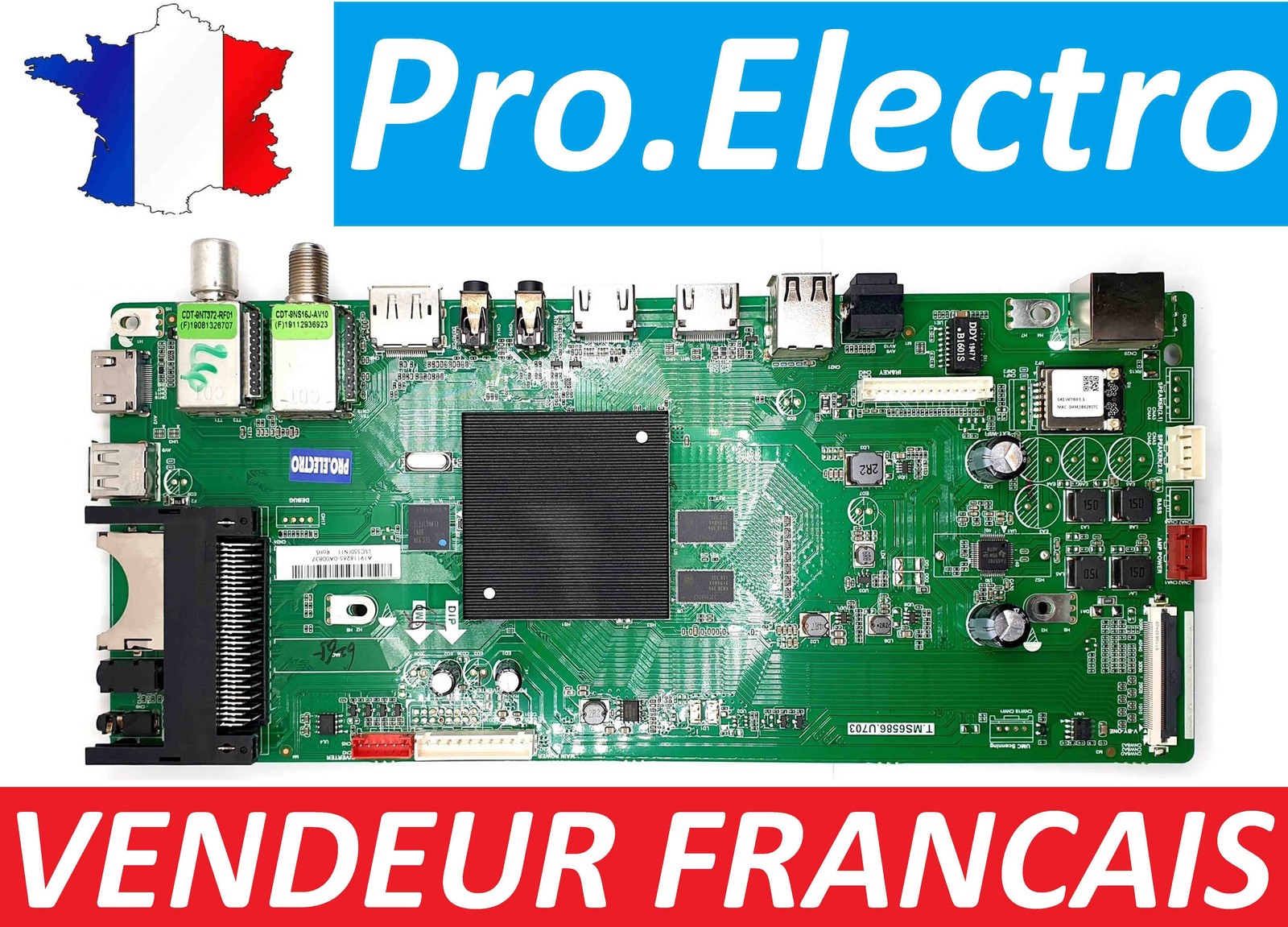 Carte mère T.MS6586.U703 pour téléviseur Sharp 49BJ2E