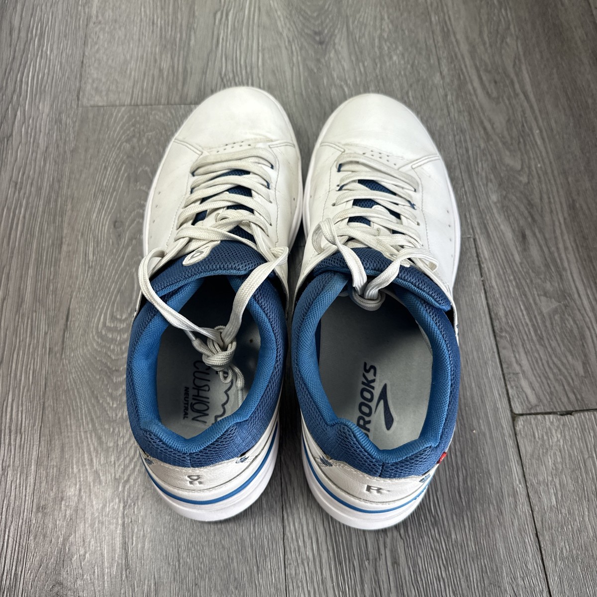 ON Cloud the Roger Advantage Men\'s White Blue Leather Sneaker Size 11 M Running Men main image 4