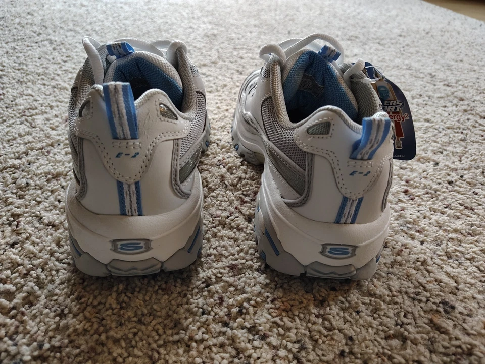 Skechers Women's Sport Energy 2 Athletic Shoes Size 10 SN1950 White/Blue NWT - Image 4 of 4