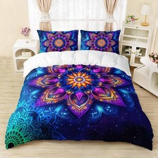 Mandala Bedding Set King Size, Bohemian Mandala Duvet Cover Set for Girls Tee...
