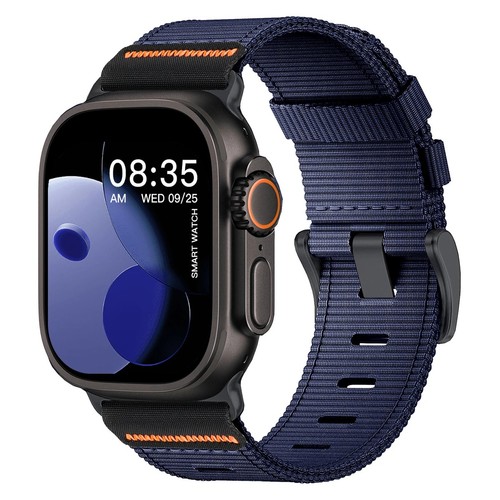 Cinturino Nylon per Apple Watch Ultra 2 10 9 8 7 6 5 4 SE 41 44 46 40 45mm 49mm - Foto 14 di 22