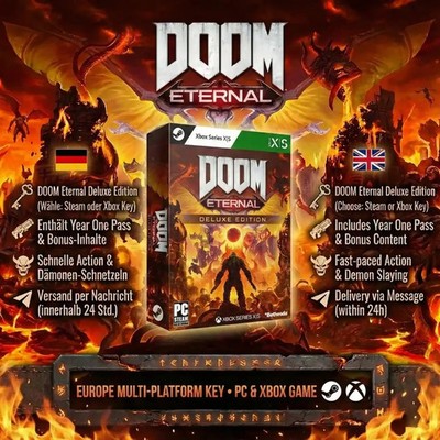 DOOM Eternal Deluxe Edition   Code / Key   PC Steam | Xbox Series X|S   