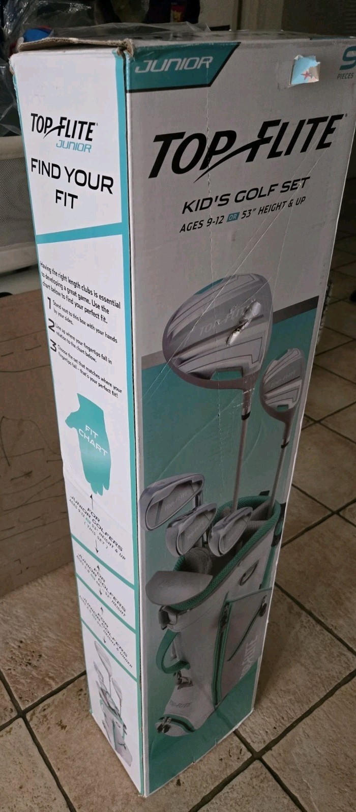 Set Right Handed 5 Clubs,9 Pieces /ages 9-12 **brand New**