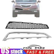 For Acura MDX 2010-2013 Front Right Bumper Lower Grille+Molding Trim 71102STXA00