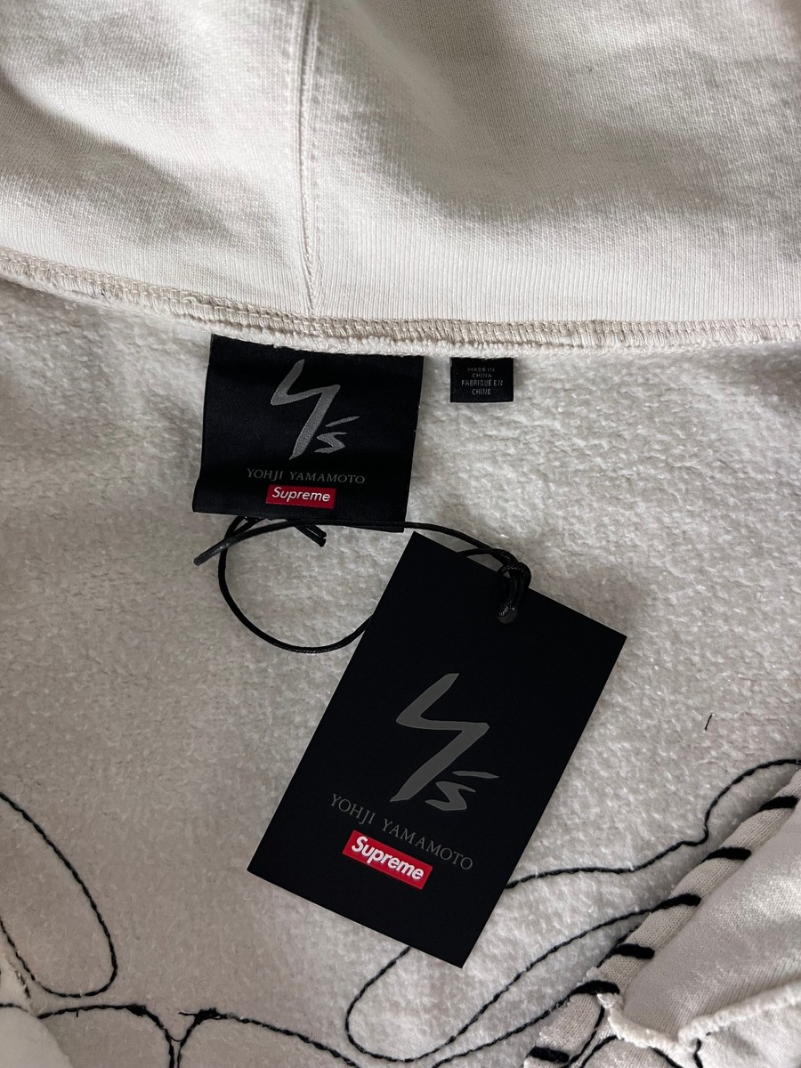 Supreme x Y's by Yohji Yamamoto Zip Up Sweatshirt - Size Large