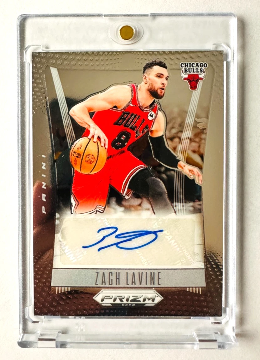 Zach LaVine Sports Trading Card Singles Autographed Basketball for