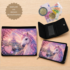 Personalisierte Kinder-Geldbörse Einhorn   G...