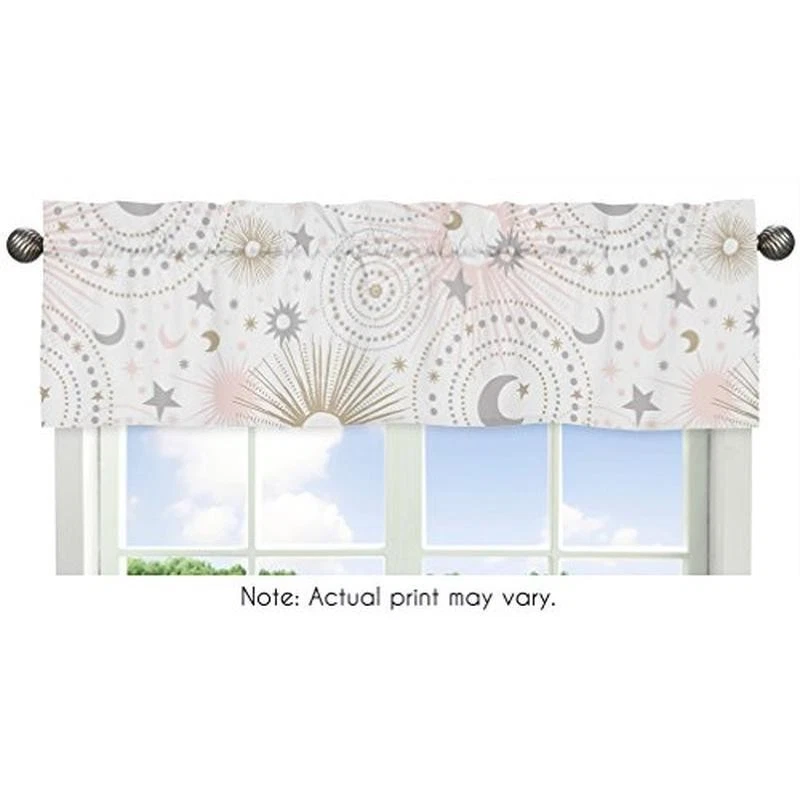 Juego de ropa de cama celestial para cuna de bebé 11 piezas estrella luna rubor rosa gris decoración de guardería nuevo Foto 3 de 4