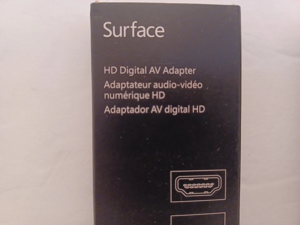 ADAPTADOR Y ADAPTADOR VGA Microsoft Surface Digital Surface RT 1 y 2 CAJAS ABIERTAS Foto 4 de 4