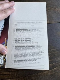 Sega Saturn Instruction Manual Lot of 3 Fighter Resurrection, Shanghai Regi Card