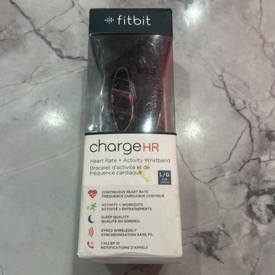 FitBit Charge HR Wristband - Purple- Heart Rate Activity Tracker - Large Size
