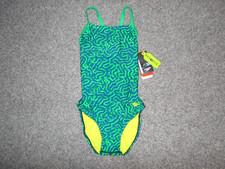 SPEEDO NEW W/TAGS SNA BLUE/GREEN WOMENS 8 ONE PIECE SWIMSUIT B1