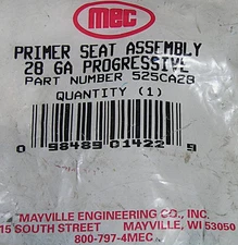 MEC 28 Gauge Primer Seat Assembly for Progressive Presses #525CA28