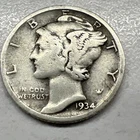 1934 MERCURY SILVER DIME ACTUAL COIN Get More Today & Save Shop Here Buy Here