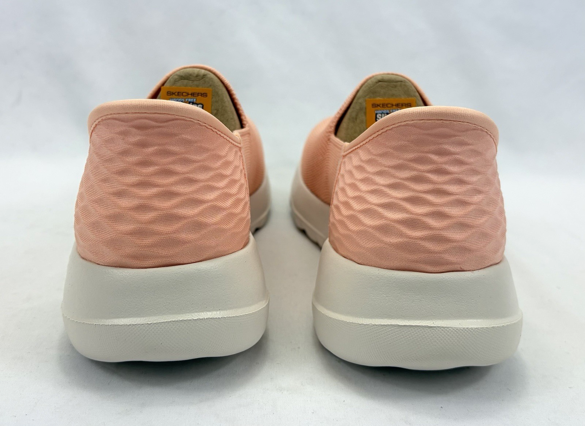 Skechers Slip-Ins Go Walk Joy Vela Sneaker Shoes 124641 Peach
