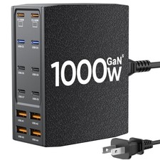 1000W USB Charging Station,12-Port USB C Charger Block with Dual 100W PD
