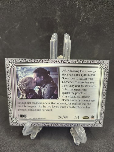 Game Of Thrones Iron Anniversary S1 Jon Murders Daenerys TRUE GOLD /40!! GRAIL!! - Picture 4 of 4