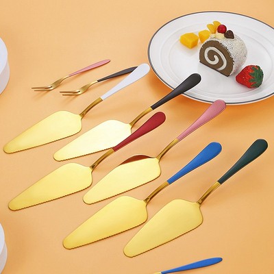 Colorful Stainless Steel Serrated Edge Cake Cutter Pie Pizza Shovel Cake SpatuP2