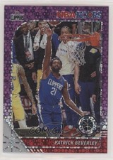 2019 Panini NBA Hoops Premium Stock Purple Disco Prizm Patrick Beverley #271 ib6