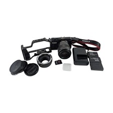 Canon EOS M 18.0 MP Compact Digital 15-45mm Lens + Video Cage, EF-M EF Adapter