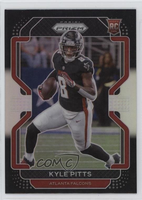2021 Panini Chronicles Prizm Black Silver Prizm Kyle Pitts #PB-7 Rookie RC