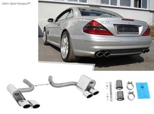 Fox Duplex Sportauspuff Mercedes SL R230 SL55 AMG 2x115x85mm oval eingerollt