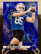 2025 Panini Mosaic Rookies Jackson Hawes #334 Blue Scope Prizm Rookie Card (RC)