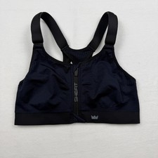 Shefit Luxe Sports Bra Womens Small Zip Front Adjustable Straps High Impact