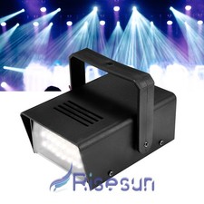 US Plug LED Mini Flashing Halloween Christmas Party Disco Strobe Light Black