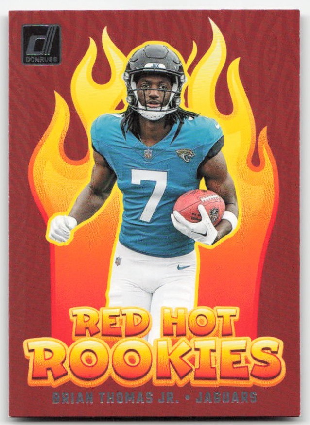 2024 Donruss #RHR-BTJ Brian Thomas Jr. Red Hot Rookies
