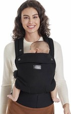 Momcozy Baby Carrier - Ergonomic, Cozy and Lightweight -7-44lbs - Black