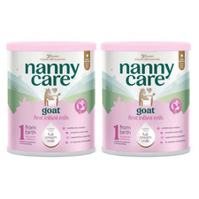 2 x NANNY Care First Infant Milk From Birth GOAT MILK Stage 1 800g