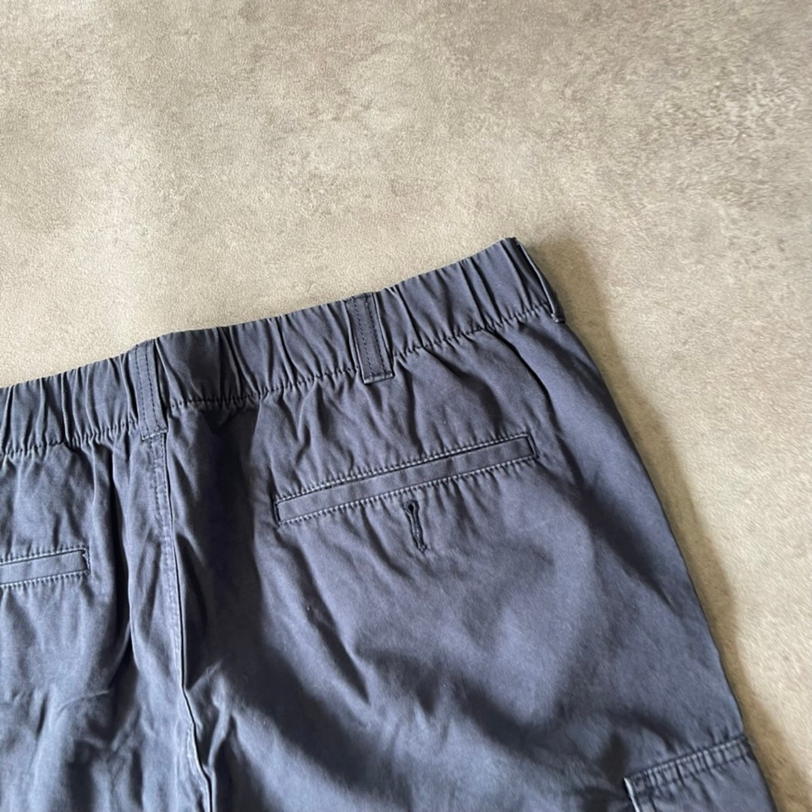 Vintage Cargo Shorts Mens 36" Y2K Relaxed Fit Workwear Bottoms, Grey image 8
