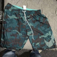 NIKE Men's Swimming Trunks Logo Green Size XL in great condition.