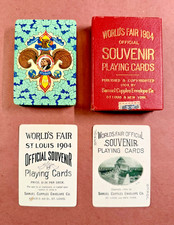1904 World's Fair Souvenir Playing Cards - St Louis Exposition - Samuel Cupples