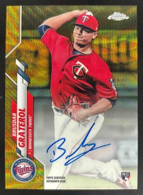 2020 Topps Chrome Rookie Gold Wave Refractor Brusdar Graterol RC 