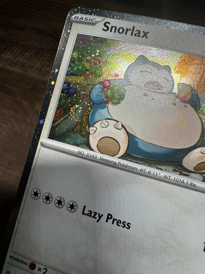 Snorlax 122 Sv: Scarlet & Violet Promo Cards Holo  2 Swirls NM - Image 3 of 4