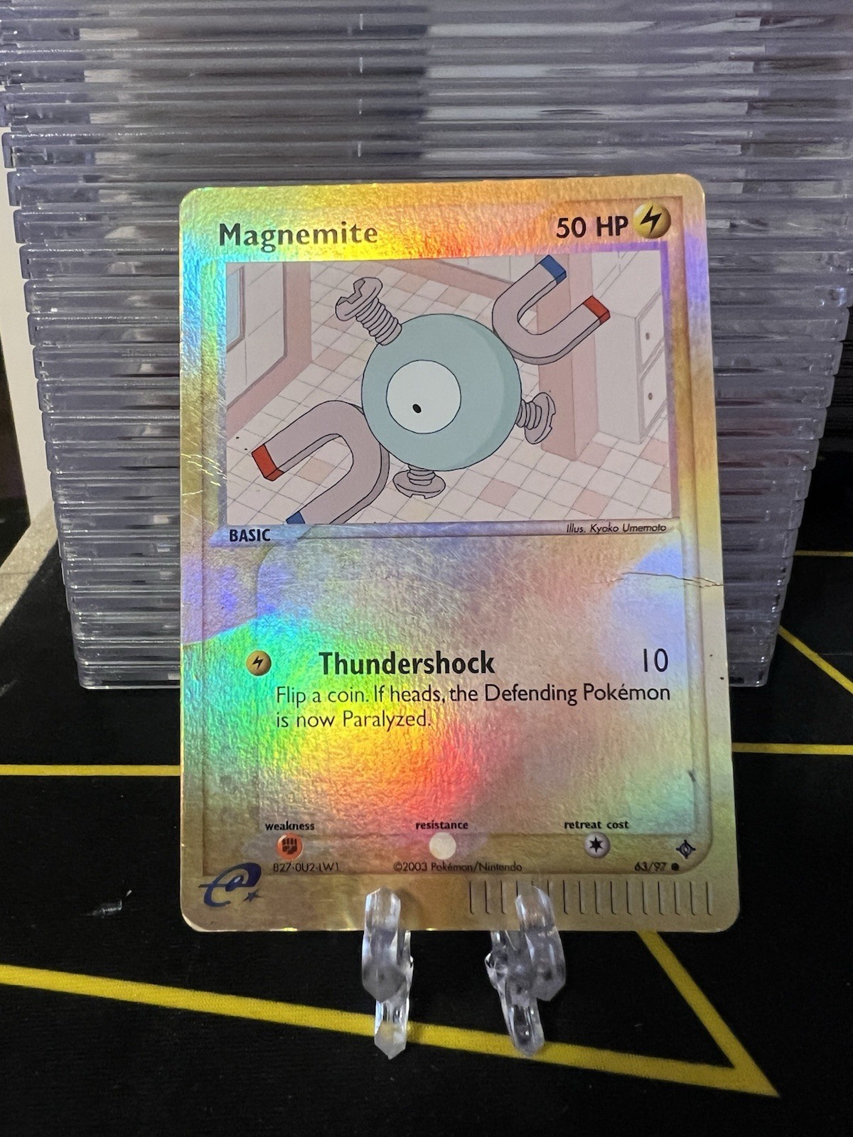 Magnemite - 63/97 - Pokemon Ex Dragon Reverse Holo Rare Card HP