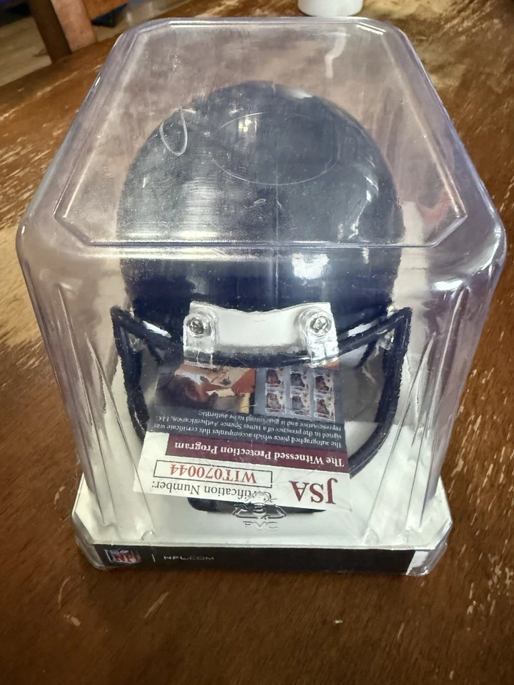 Mini casco de fútbol americano de velocidad firmado por Anthony Miller (CHICAGO BEARS) *PRUEBA* CON CERTIFICADO DE AUTENTICIDAD Foto 2 de 3