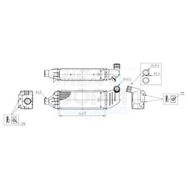 LadeluftküHler FüR Ford Mondeo II Turnier 96-00 1025160-image