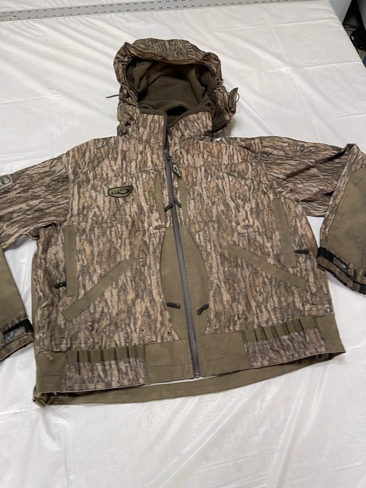 Drake Guardian Elite Flooded Timber Jacket- Shell Weight Mossy Oak Bottomland M - Image 4 of 4