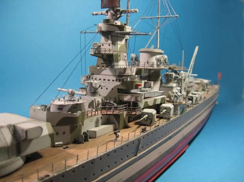 NEW 1:200 Scale German Cruiser Admiral Graf Spee DIY Handcraft Paper Model Kit - Image 3 of 4