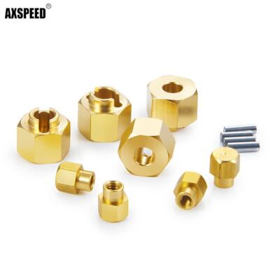 FLYXM +4/5/6mm Wheel Weight Hex Adapter For 1/24 RC Axial SCX24 All Model Cars